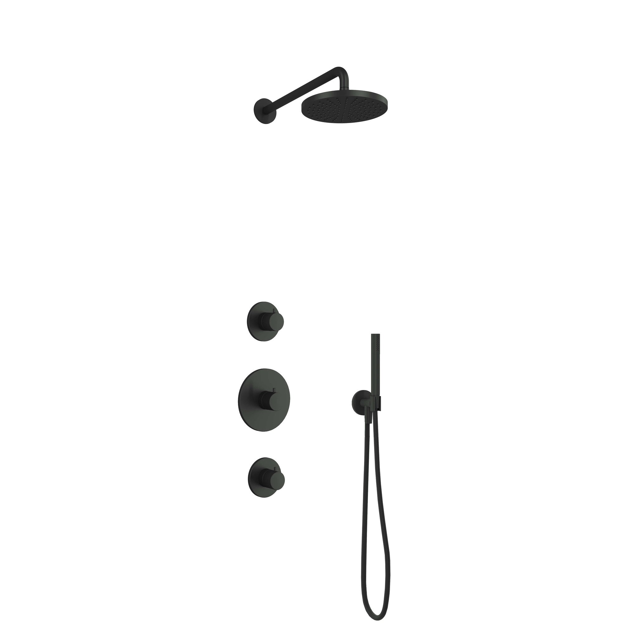Hotbath Cobber IBS20 - complete thermostatische inbouw doucheset met 2 stopkranen (3 verschillende kleuren)