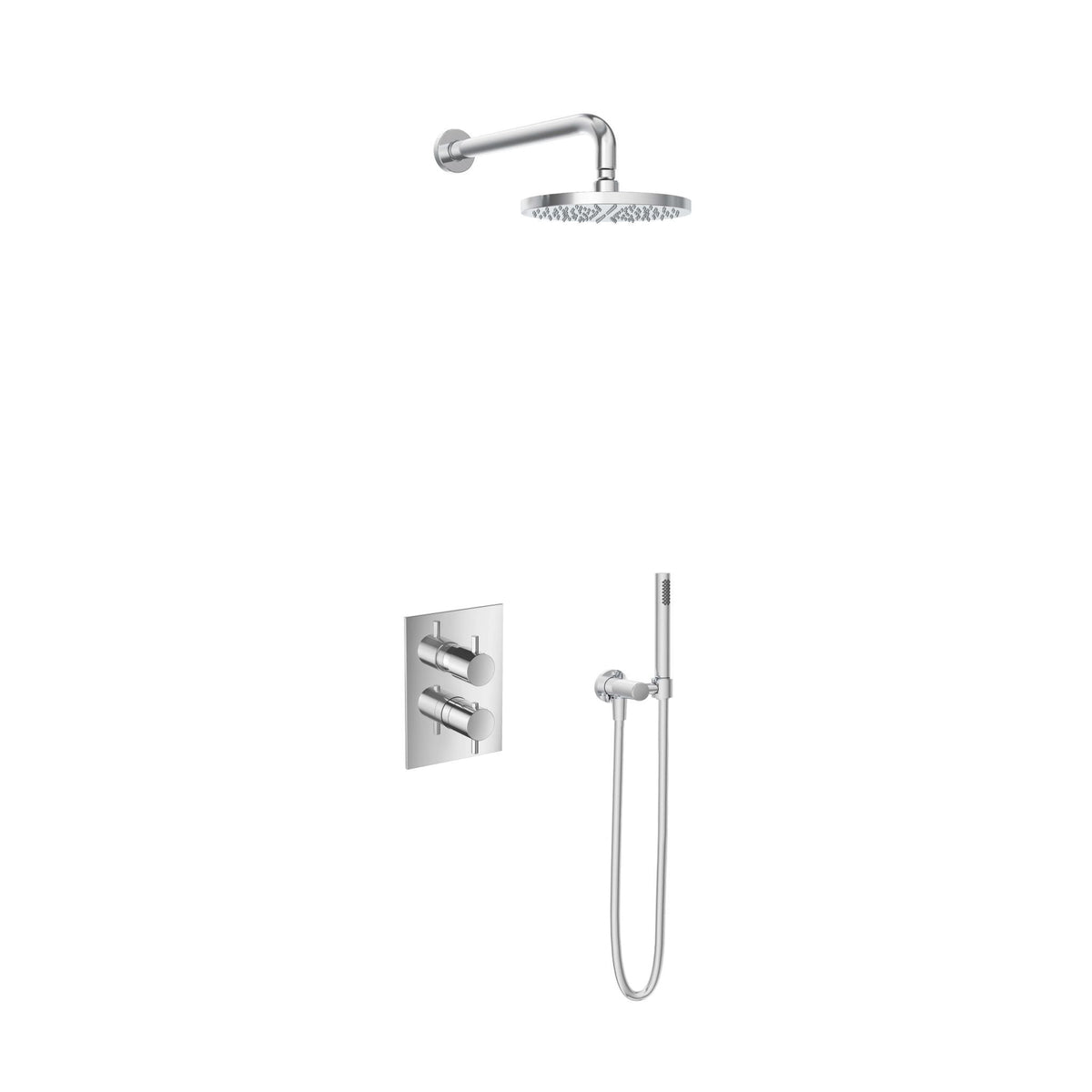 Hotbath Get Together IBS2A Complete thermostatische douche InBouwSet Laddy met 2-weg-stop-omstel (2 verschillende kleuren)