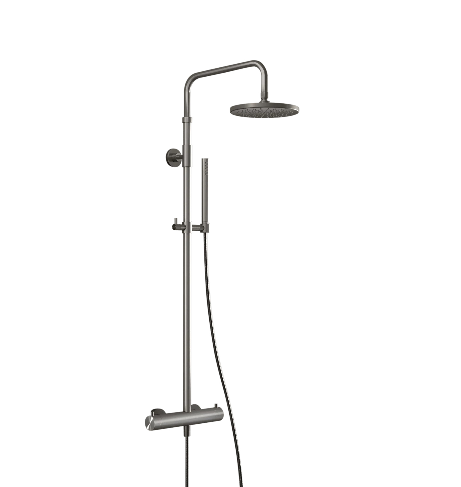 Hotbath Archie SDS30 complete douche opbouwset met thermostaat, hoofddouche 1,5cm en staaf handdouche RVS316
