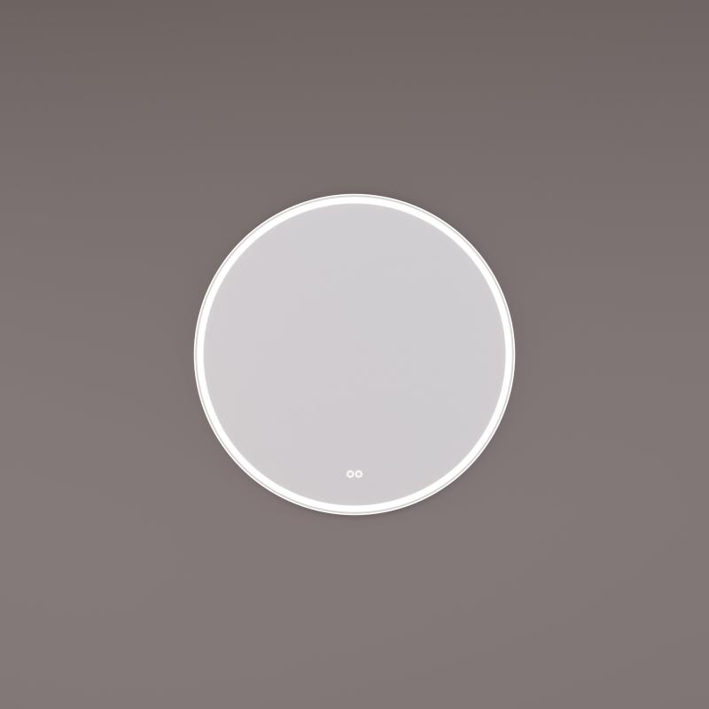 HIPP-Design - spiegel rond in mat wit met directe LED baan rondom SPV 13000 WH