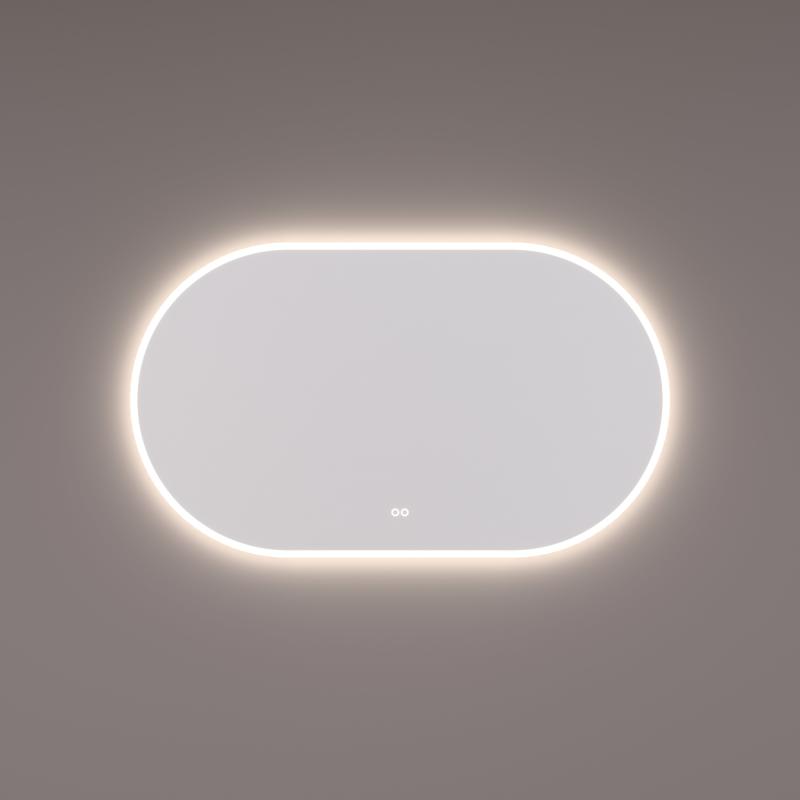 HIPP-Design - spiegel ovaal-recht met directe en indirecte LED verlichting rondom SPV 13700