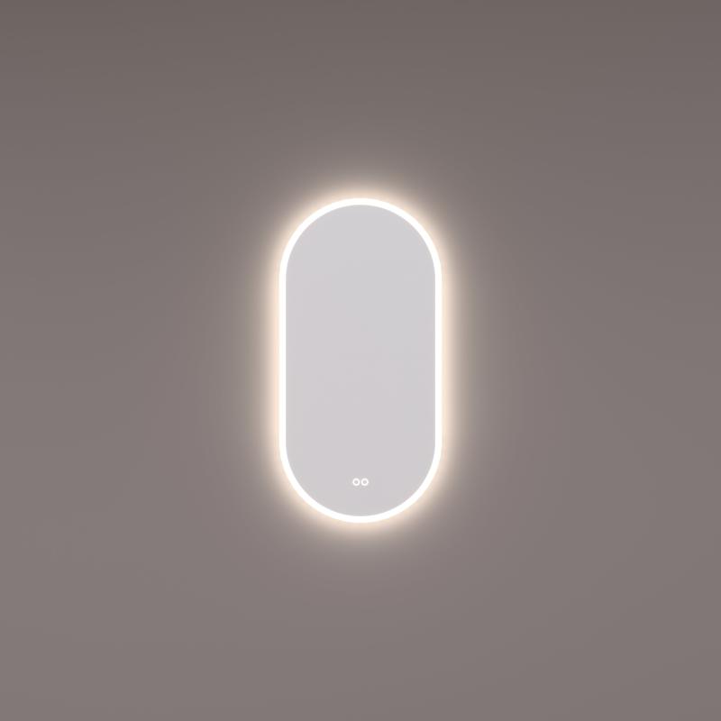 HIPP-Design - spiegel ovaal-recht met directe en indirecte LED verlichting rondom SPV 13900