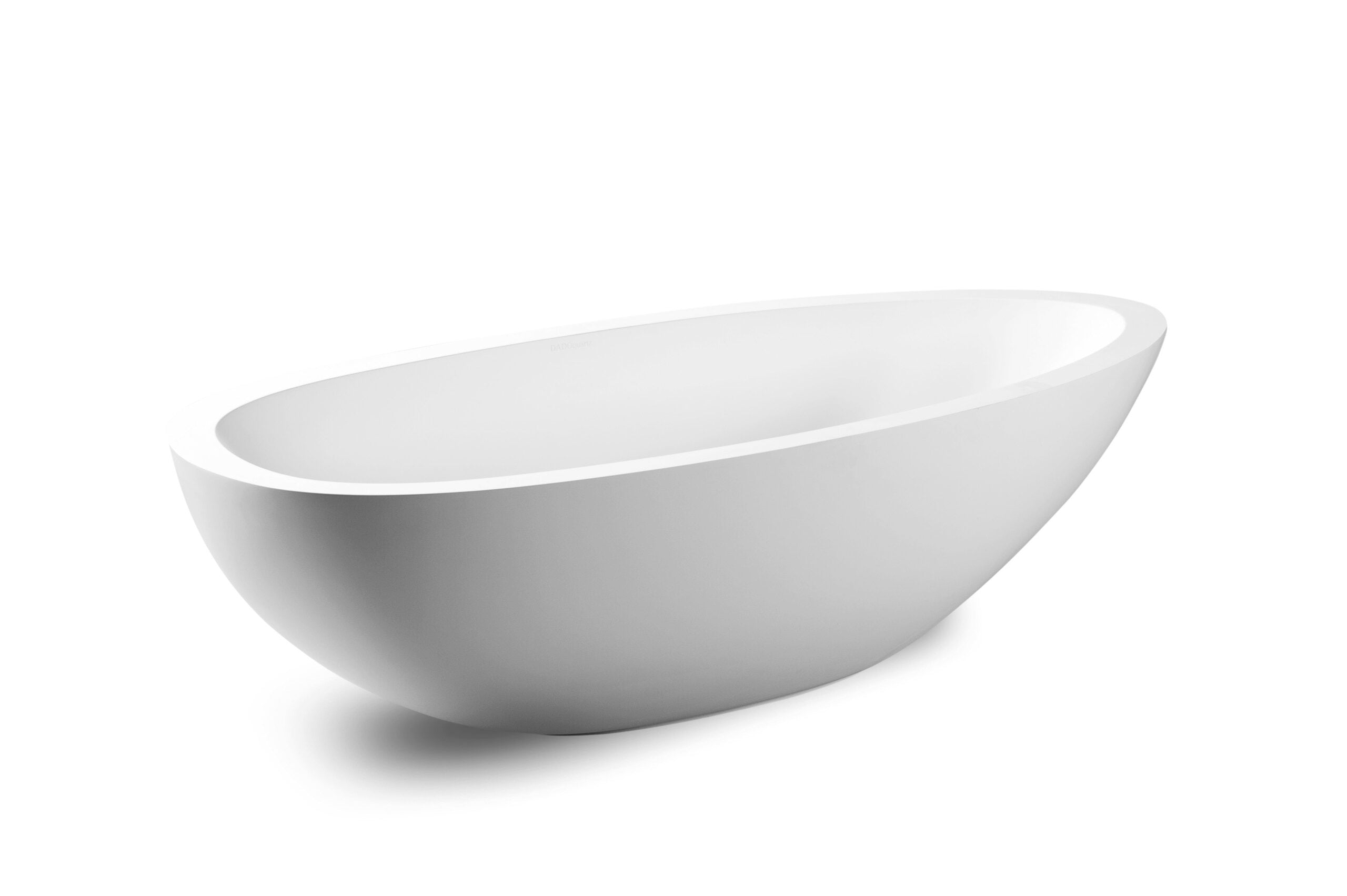 JEE-O Elaine vrijstaand bad van DADOquartz met geïntegreerde overloop Mat Wit 194x93x53cm