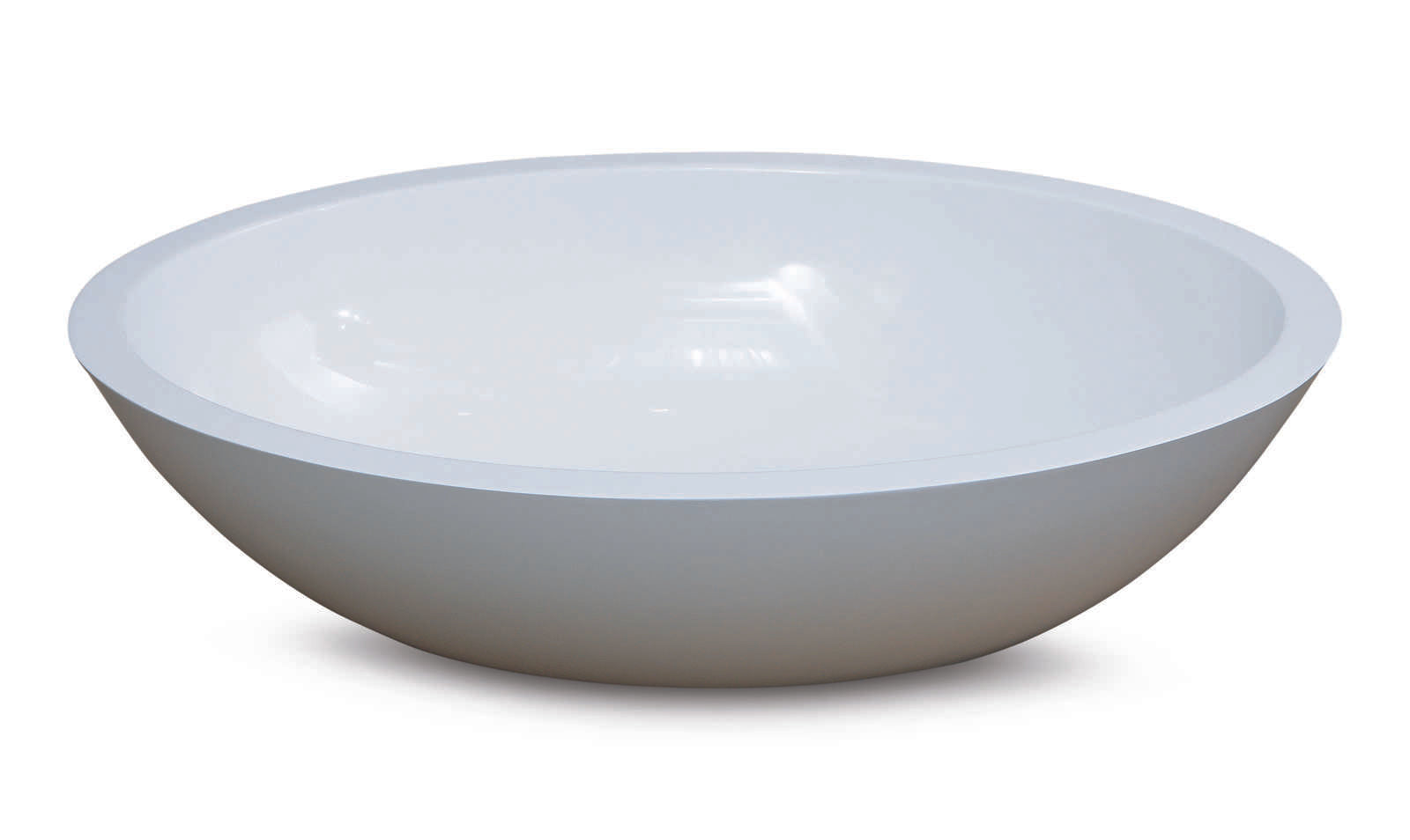 Luca Sanitair ovale opzetwastafel 57x34x14,5 cm, - LUVA1302