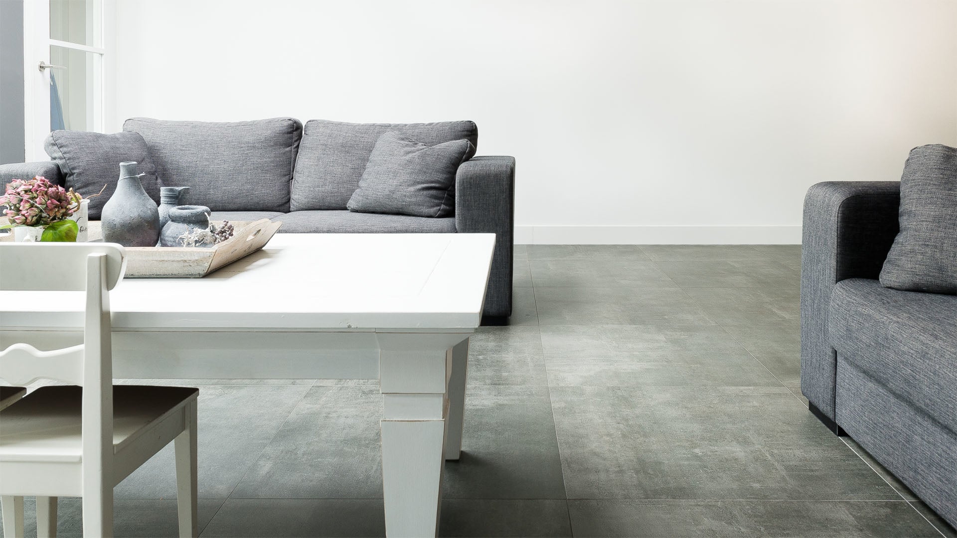 Douglas & Jones - Beton vloer- en wandtegel Antraciet Mat