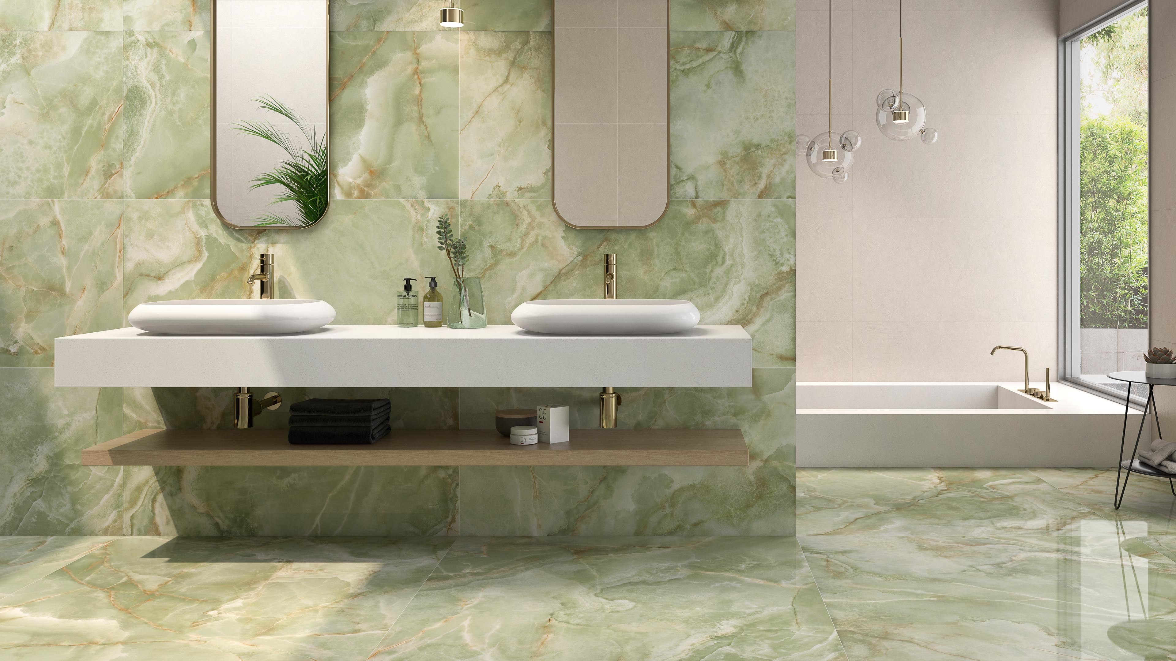 Douglas & Jones - Marbles vloer- en wandtegel Apple Glans