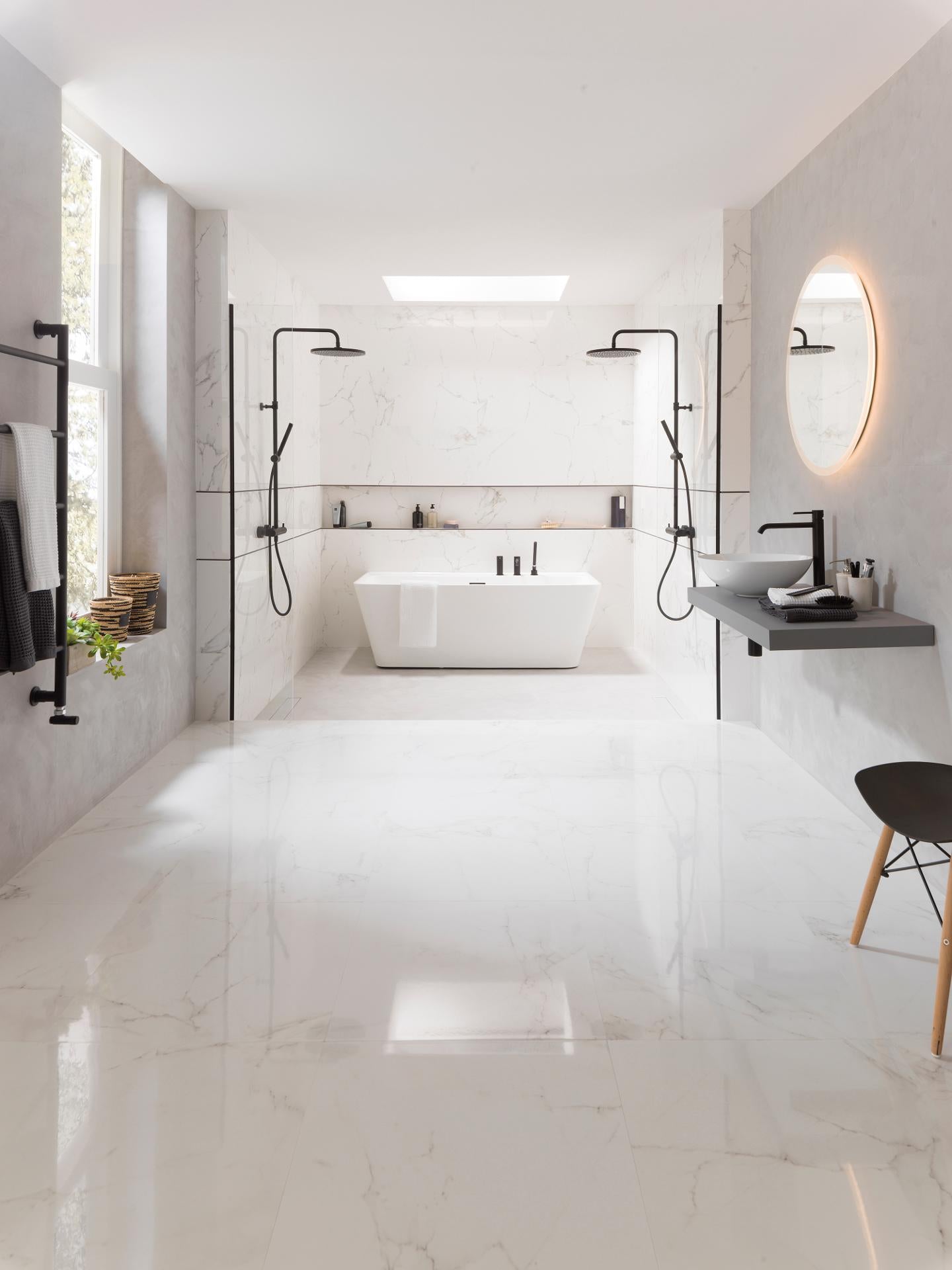 Porcelanosa - Carrara Blanco Vloertegel Glans