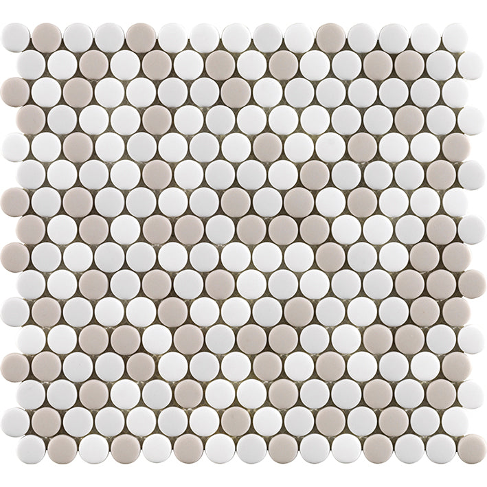 L'antic Colonial - Glaze Dots Beiges Mat Mozaïek