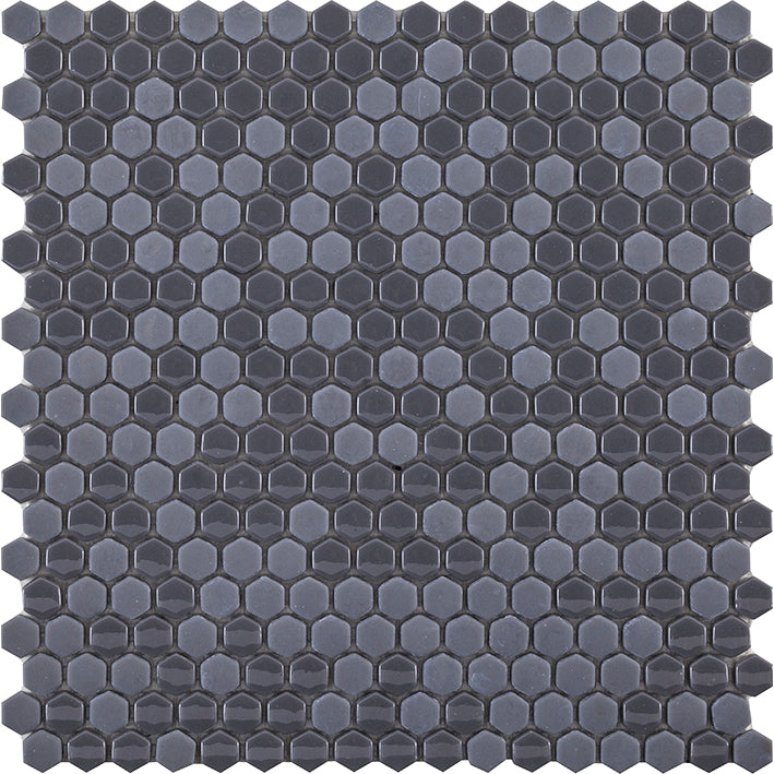 L'antic Colonial - Glaze Mini Hexagon Grey Mozaïek