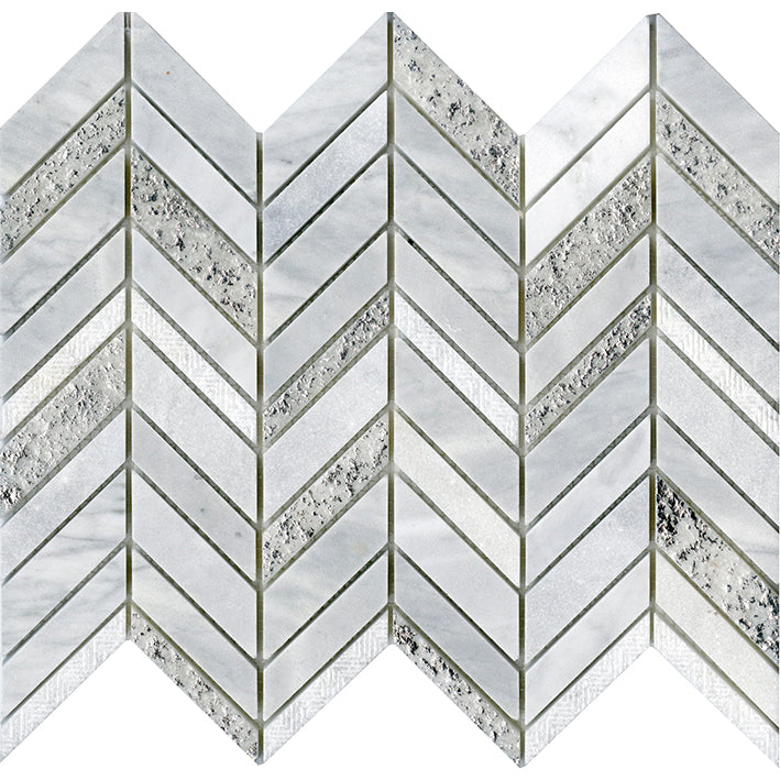 L'antic Colonial - Victorian Chevron White Mozaïek