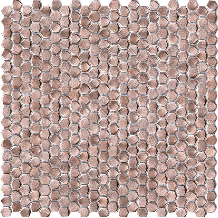 L'antic Colonial - Gravity Aluminium Hexagon Rose Gold Mozaïek