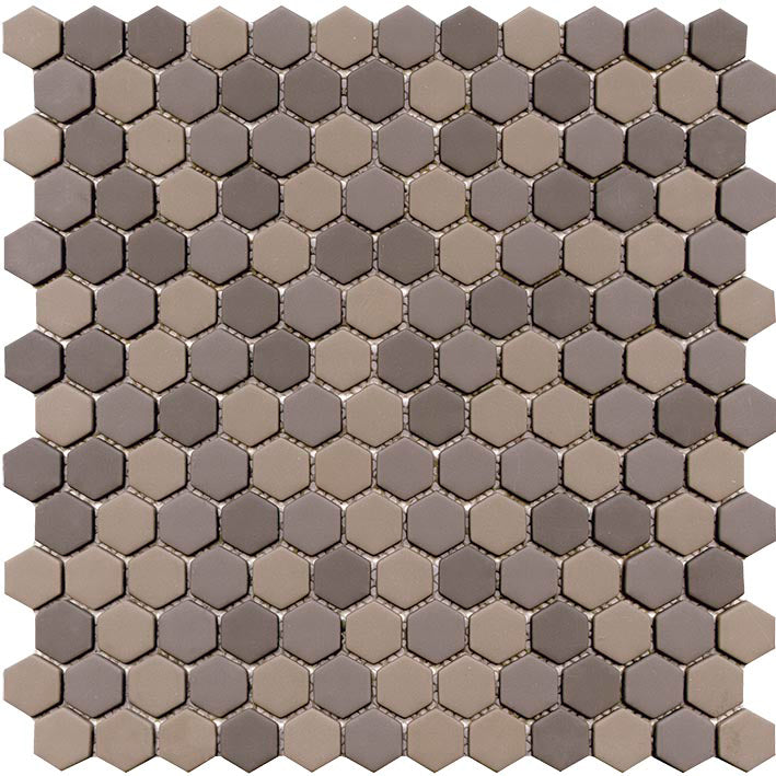 L'antic Colonial - Glaze Hexagon Greys Mat Mozaïek