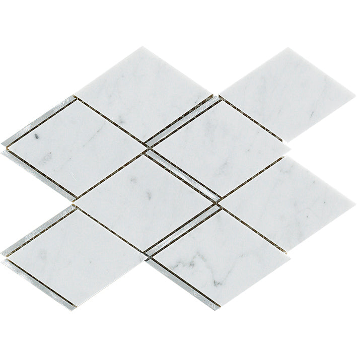 L'antic Colonial - Victorian Rhombus Carrara Aluminium Mozaïek