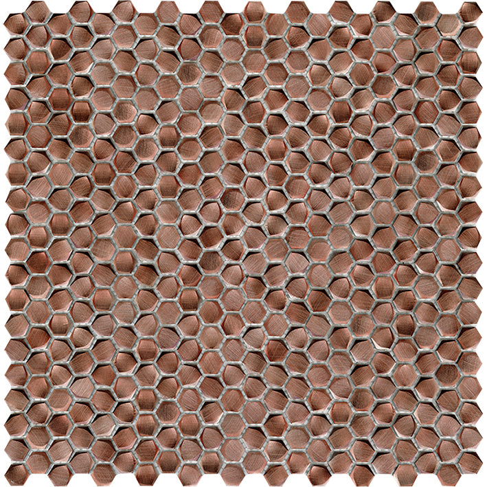 L'antic Colonial - Gravity Aluminium Hexagon Copper Mozaïek
