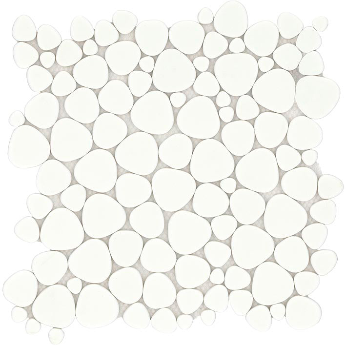 L'antic Colonial - Glaze Pebbles White Mozaïek