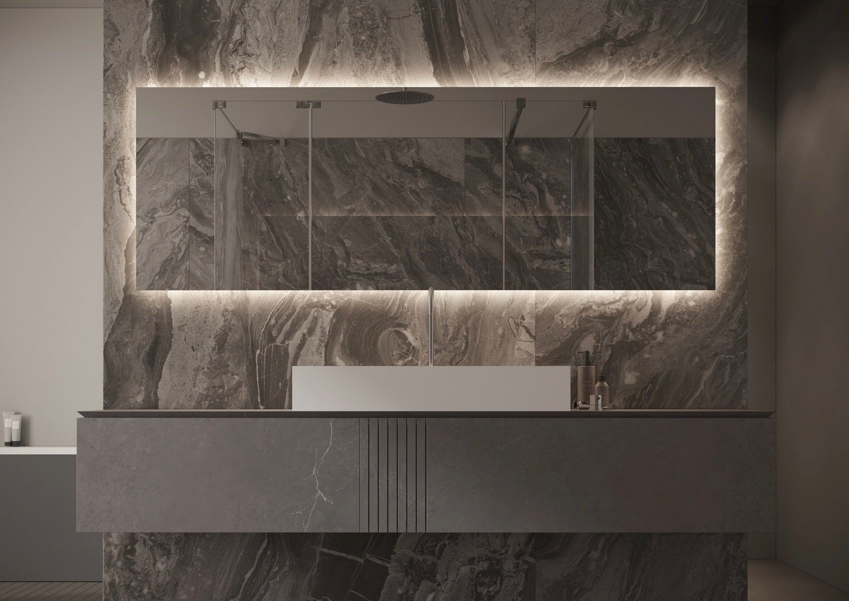 Martens Design - Dublin spiegel met indirecte verlichting rondom