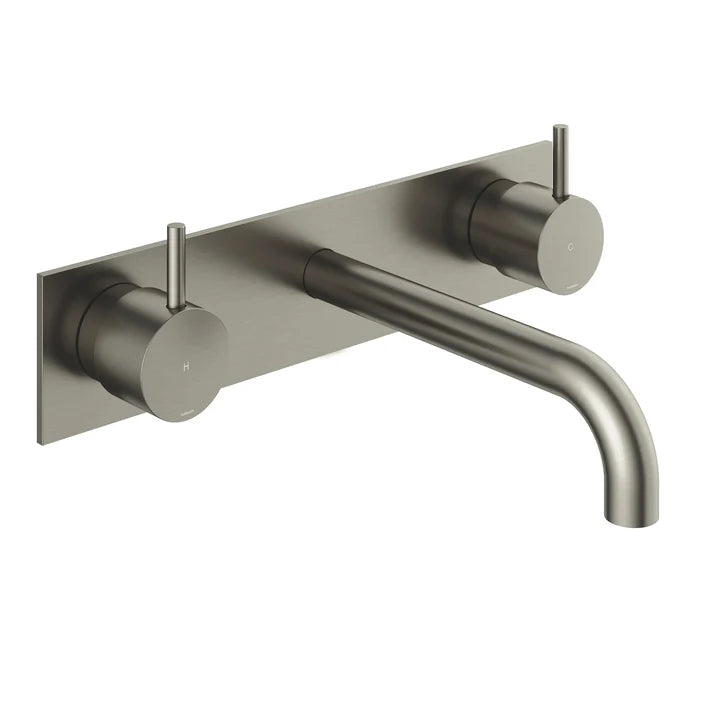 Hotbath Cobber CB006T inbouw wastafelkraan 3-gats met achterplaat 18 of 25 cm uitloop (13 verschillende kleuren)