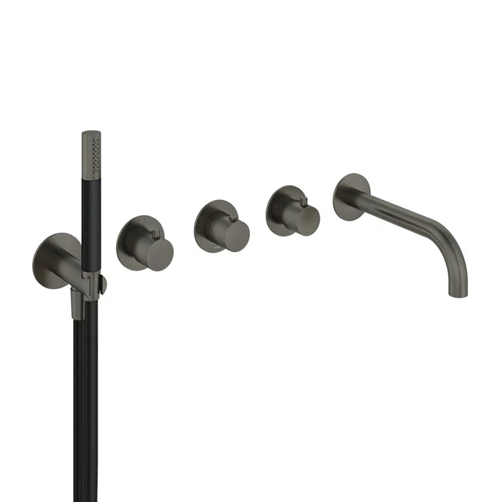 Hotbath Cobber CB7072 Inbouw bad thermostaat met 2 stopkranen met uitloop (13 verschillende kleuren)