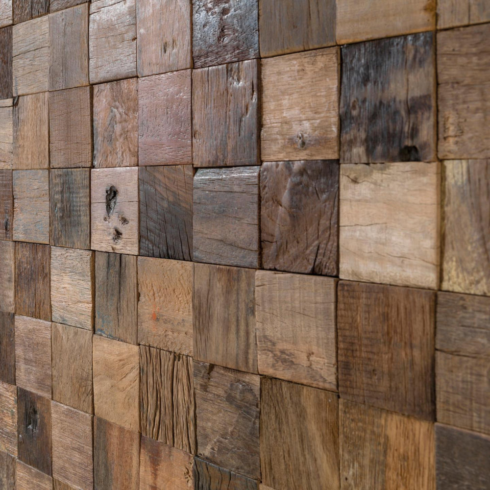 L'antic Colonial - Wood Square Aged Mozaïek