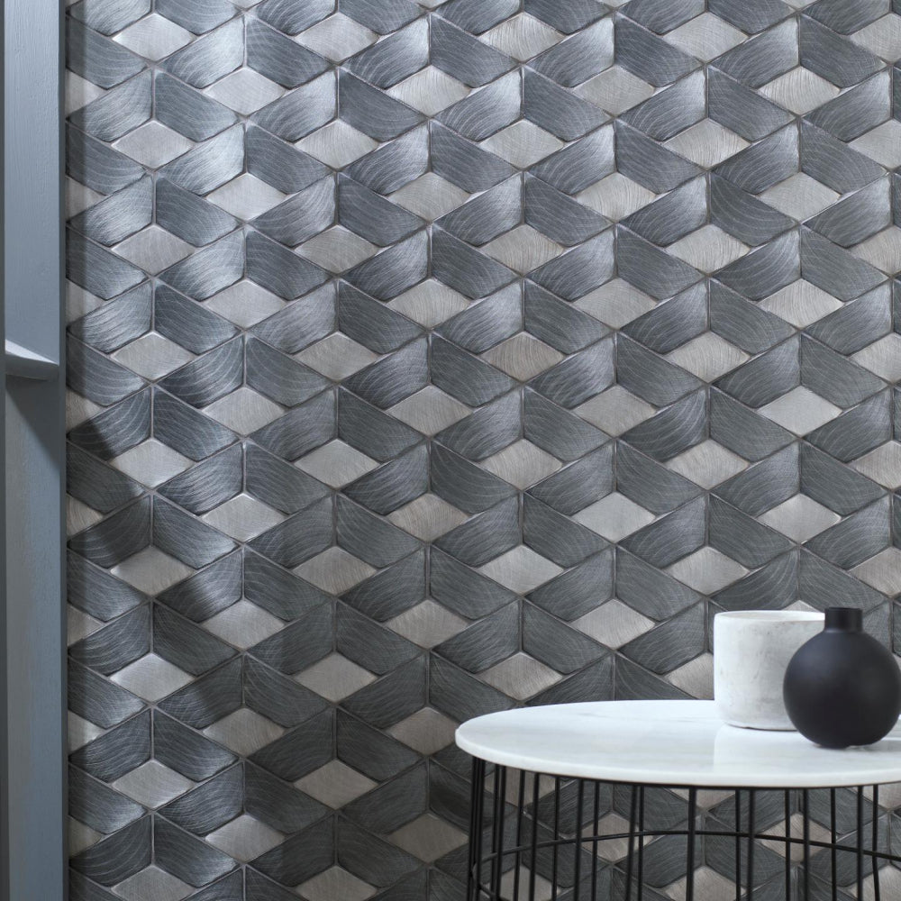 L'antic Colonial - Gravity Aluminium Braid Metal Titanium Mozaïek